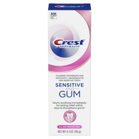 Crest Sensitive & Gum All Day Protection Anticavity Fluoride Toothpaste;  4.1 oz