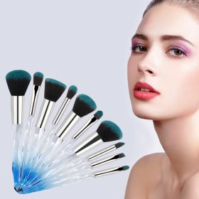 10pcs professional makeup brush with crystal handle foundation brush hot sale  US