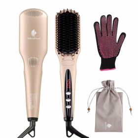 Hair Straightener Brush by MiroPure for Silky Frizz-Free Hair with MCH Heating Technology for Great Styling at Home