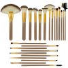 24Pcs Makeup Brushes Set Eye Shadows Face Foundation Brushes Cruelty-Free Synthetic Fiber Bristles