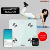 5 Core Smart Digital Bathroom Weighing Scale with Body Fat and Water Weight for People; Bluetooth BMI Electronic Body Analyzer Machine; 400 lbs. BBS D