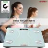 5 Core Digital Scale for Body Weight; Precision Bathroom Weighing Bath Scale; Step-On Technology; High Capacity - 400 lbs. Large Display; Batteries In